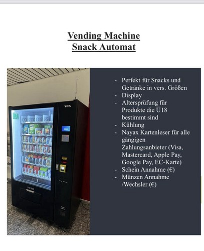 Tcn snackautomat d900 - tcn, mit
