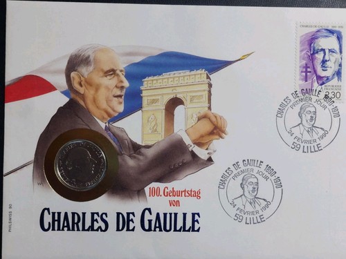 Münz briefe charles - de, gaulle