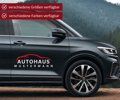 Autohaus aufkleber wunschtext - autohaus,