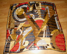 Christian Fischbacher 100% Seide Tuch Foulard abstrakt handbedruckt