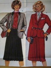 Burda 7737 Schnittmuster - Rock & Jacke - Gr. 38 - 48