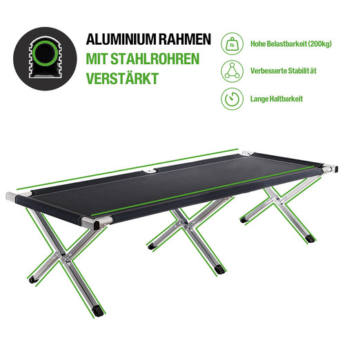 Xxl campingbett feldbett 210 - feldbett, x