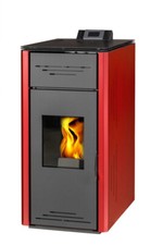 Pelletofen wasserführend Vittoria PBS10 rot 11,1 kW - neu