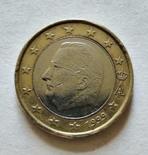 1 EURO Umlauf - Münze Belgien 1999 *König Albert II.* EG: sehr schön