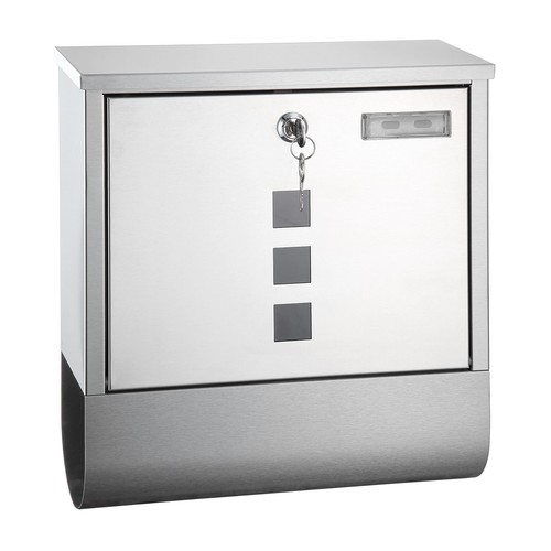 Edelstahl design briefkasten - edelstahl,