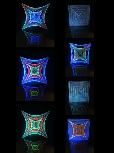 Schwarzlicht fadendeko 90cm - schwarzlicht,