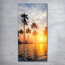 Wanduhr Glasuhr 30x60 Bürouhr