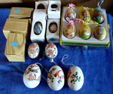 Vintage Osterschmuck Osterdekoration Ostereier Huhn Gans Handarbeit Tschibo 13X