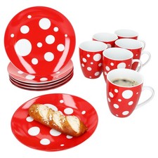 Pula rot 12tlg Frühstücksset