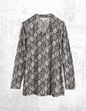 Damen Seasalt Jersey Oberteil Langarm 3/4 Arm schwarz Wachsblatt V-Ausschnitt