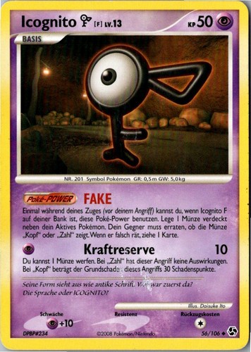 Pokemon icognito 106 - f, 56/106