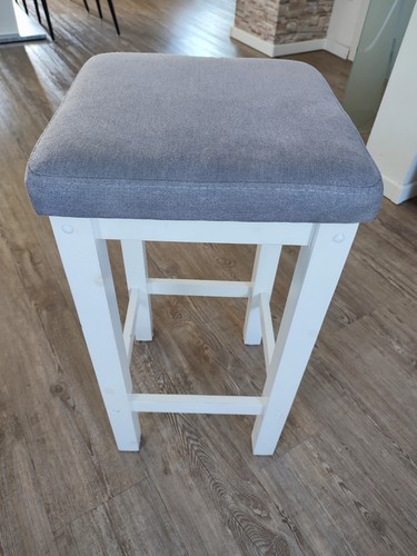 Holzhocker weiß - , m
