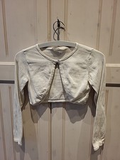 H&M Bolero Gr. 134/140 weiß/creme