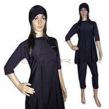 SHARIFA Badeanzug Schwarz