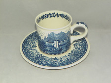 Kaffeetasse mit Untertasse von Villeroy & Boch Blue Castle II.Wahl mini Fehler
