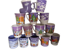 14 x Milka - Weihnachtstassen - Sammeltassen - Sammlung - Konvolut