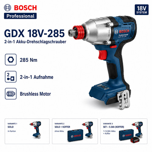 Bosch professional gdx 18v - professional, 18v-285