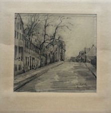 Max oder Marie Stobbe Hamburg Straße Altona Carolinenstraße Zeichnung Bleistift