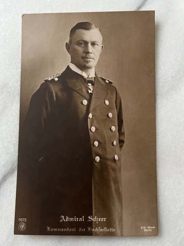 Ansichtskarte admiral scheer - ansichtskarte,