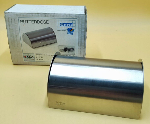 Butterdose edelstahl gefu matt - edelstahl,