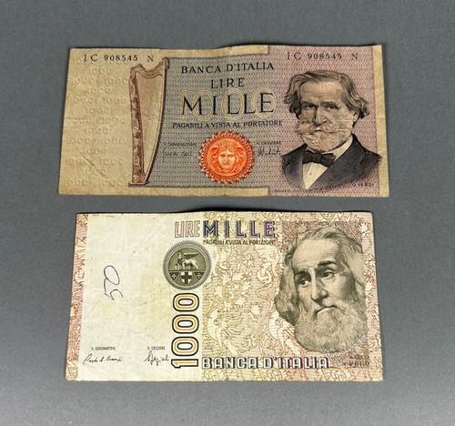 1000 mille lire italien - 2x,