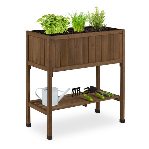 Hochbeet pflanzbeet aus holz - pflanzbeet,