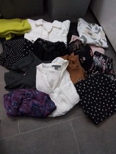 Damen Kleiderpaket Gr. 44/46, 15 Teile, 4 Hosen , 1 Jeansjacke, 10 Oberteile