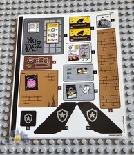 Lego City Polizei NUR AUFKLEBERBOGEN für Lego Set 60419 Polizei Gefängnis Insel