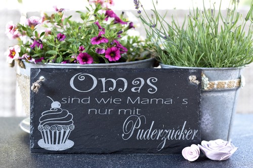 Geschenk deko schild oma - geschenk,