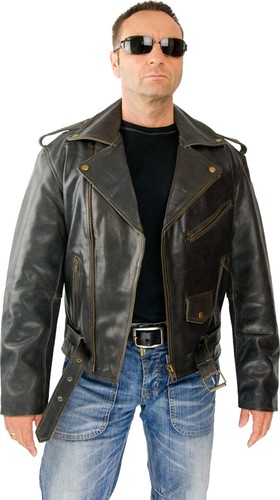 Brando lederjacke rockabilly - lederjacke,
