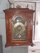 Antike Nussbaum Barock Uhr Um