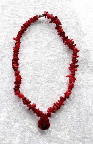 Echte korallenkette mit - echte,