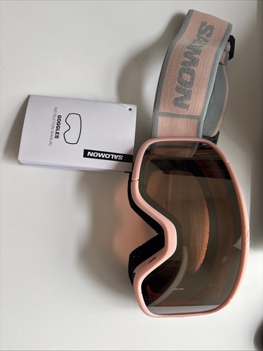 Pink salomon skiing googles - pink,