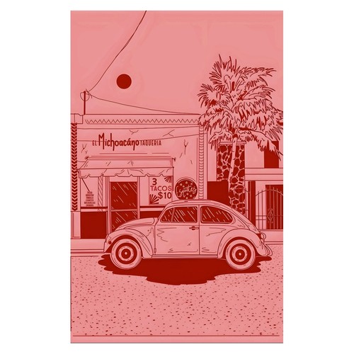 Rotes vintage auto pop - auto,