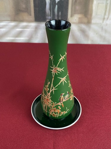 Zwei teile emaille - zwei, vase