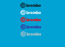 2 x Brembo Logo Schriftzug Autoaufkleber Tuning Sticker Werkstatt 18 x 4,5cm 