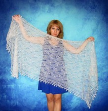 Gestrickter Ziegenflaum Schal