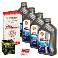Ölwechselset Ducati Monster 1000 S4R Testastretta Shell Adv Ultra 15W50 Ölfilter