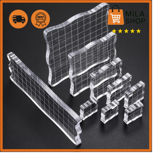 Acryl stempelblock set - acryl, 9