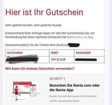 Fluggutschein Iberia Gutschein