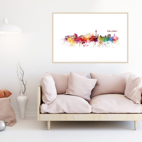 Juniwords poster mit rahmen - juniwords,