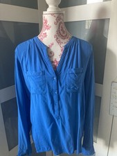Marie Lund Bluse  Blau Gr 40