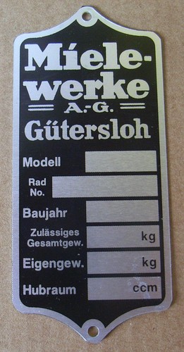 Typenschild oldtimer motorrad - typenschild,