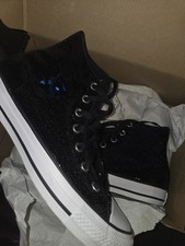 Neue Blaue Glitzerchucks Damen