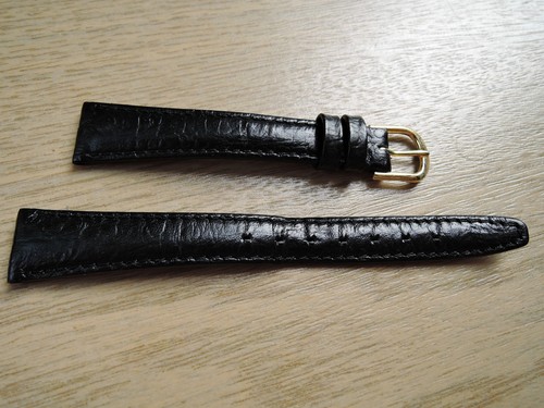Leder uhrenarmband schwarz - uhrenarmband,