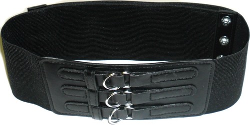 Elastisch schwarz gürtel mit - elastisch,