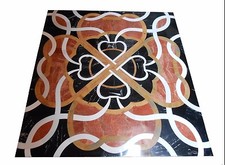 91.4cm x 91.4cm Schwarz Marmor