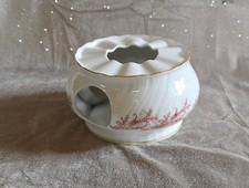 ROYAL TETTAU Stövchen Kannenwärmer Untersetzer Porzellan Blumendekor