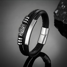 Vegvisir Leder Armband