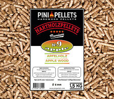 PINI Grillpellets № 9 Apfel 1,5 kg BBQ Hartholzpellets Grillen Räuchern Smoken